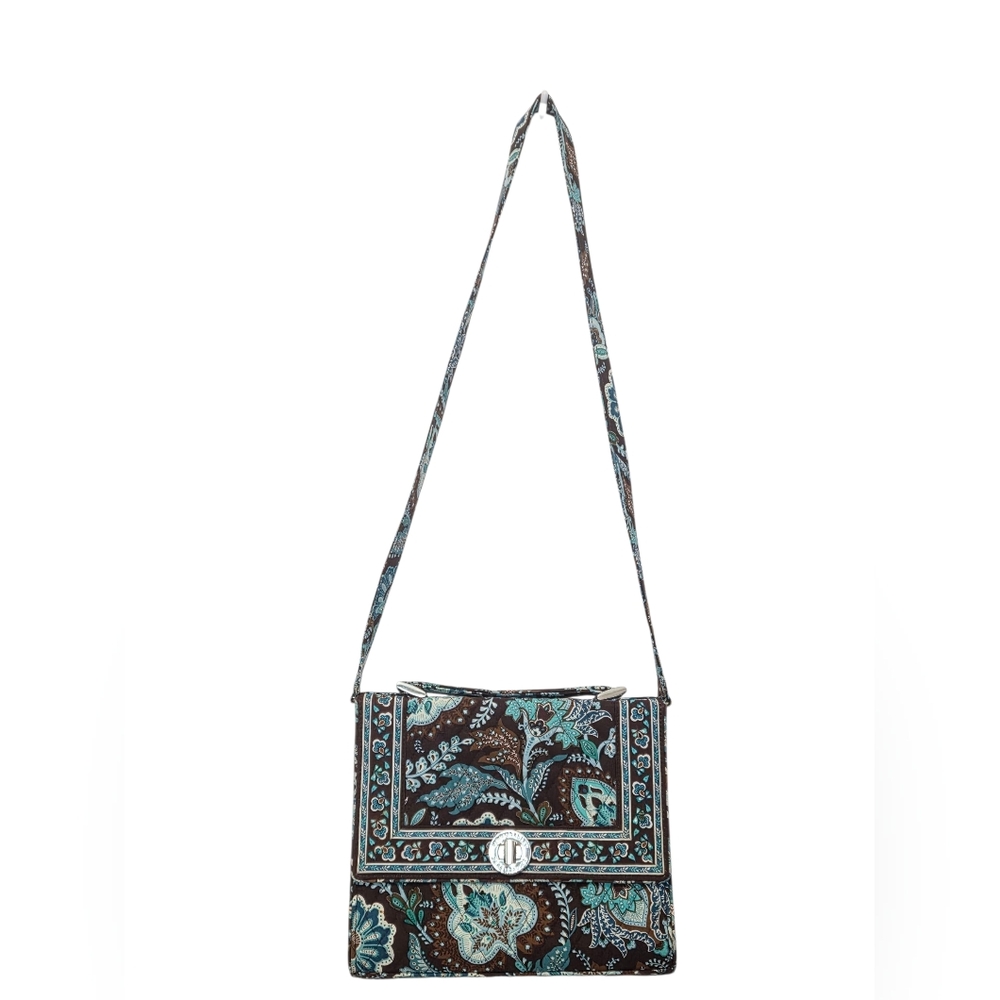 Vera Bradley Julia In Retired Java Blue.  Cross Body  Strap Drop Shoulder Bag